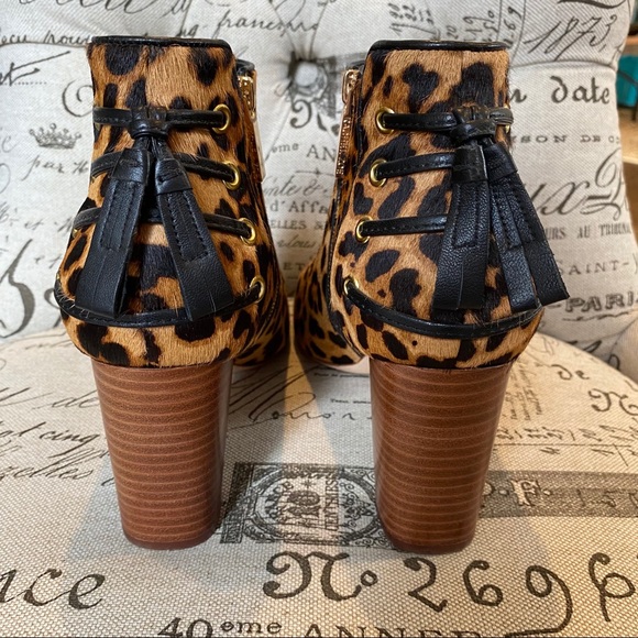 💥 Rachel Zoe Leopard Hair Booties - Picture 3 of 8